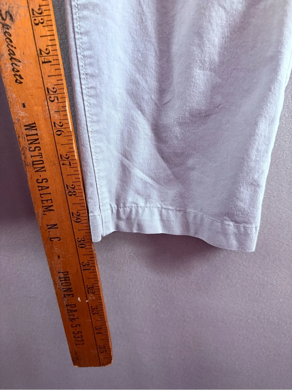 J Crew Men's Gray 484 Slim-fit Tech Pant Size 31x30 Stretch Cotton/Nylon